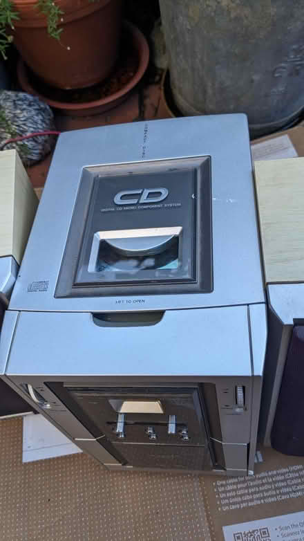 Photo of free Cd /Tuner compact size two speakers (Offham BN7) #2