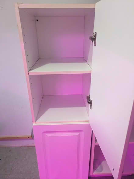 Photo of free Two tall washroom cabinets (WHITE) (Hunt Club) #2