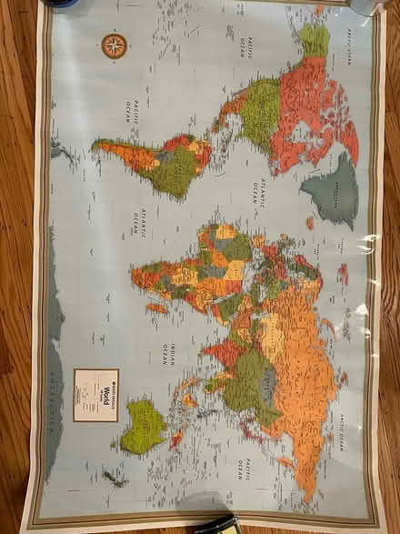 Photo of free Map of the World, Rand McNally (North Berkeley) #1