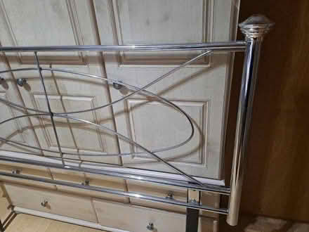 Photo of free Metal Headboard - Double Bed (Ormskirk L39) #1