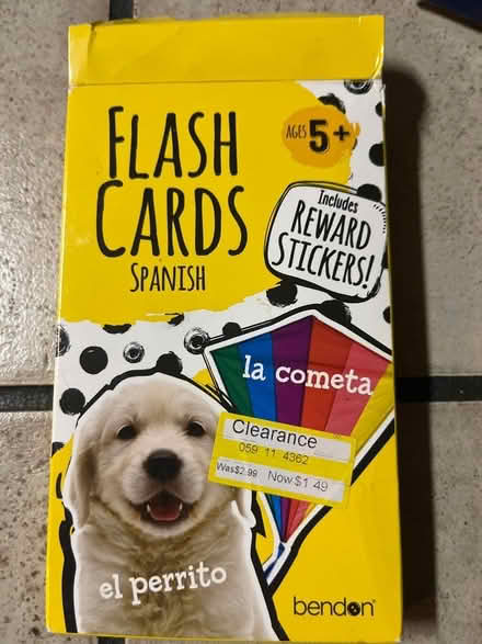 Photo of free Spanish flash cards for beginners (Valley Ford/Freestone) #1