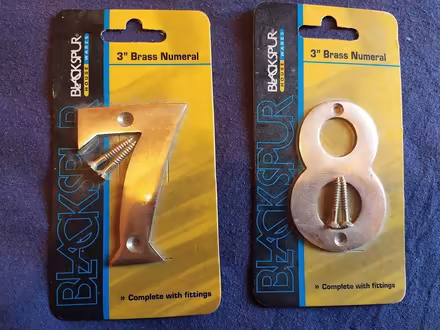 Photo of free Door numerals 7 and 8 (G42) #1