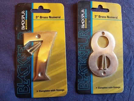 Photo of free Door numerals 7 and 8 (G42) #1