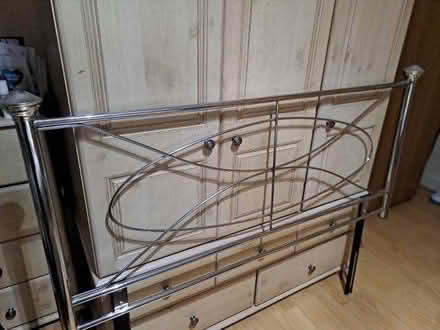 Photo of free Metal Headboard - Double Bed (Ormskirk L39) #3