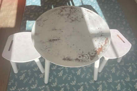 Photo of free Kids’ table and 2 stools (NW11) #1