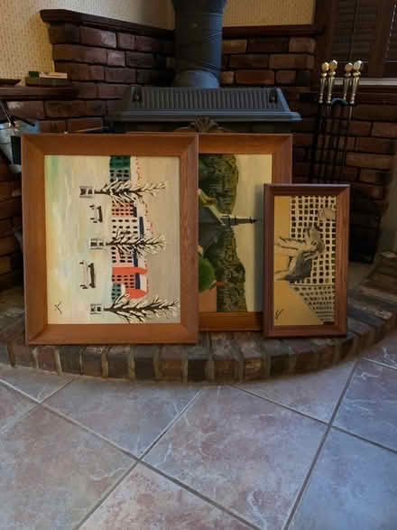 Photo of free 3 Canvas with frames (South Brunswick Fresh Ponds) #1