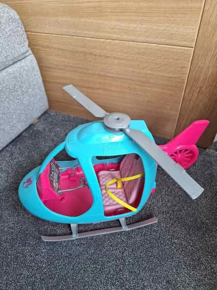 Photo of free Barbie type dolls, helicopter and scooter. (Woodley RG5) #2