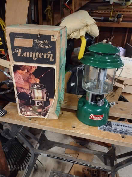 Photo of free Coleman 2-Mantle Gas Lantern (22407 Mott's Reservoir area) #1