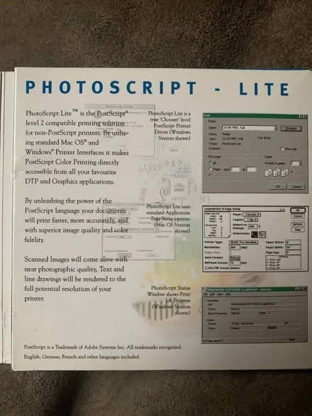 Photo of free Photoscript Lite legacy software for Mac & Windows printing (Warbleton TN21) #1