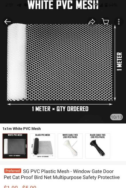 Photo of free Brand New Plastic mesh 1m x 1m (Sengkang) #2