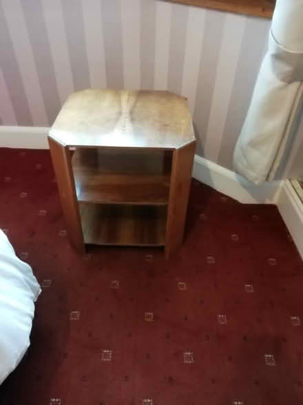 Photo of free Wooden table/bedside cabinet (EH14 kingsknowe) #1