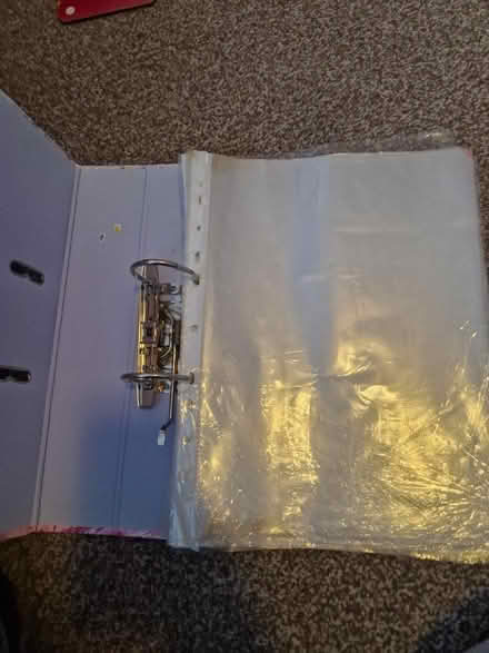 Photo of free Lever arch file and plastic inserts (Meersbrook S8) #2
