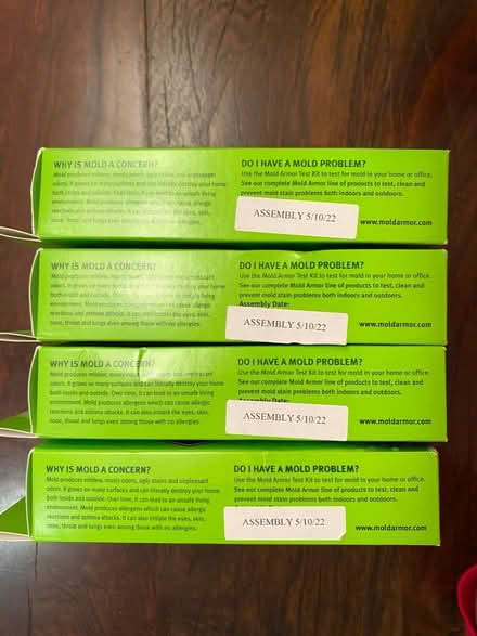 Photo of free 4 Mold test kits (new/unopened) (Cabin John near Bethesda) #2
