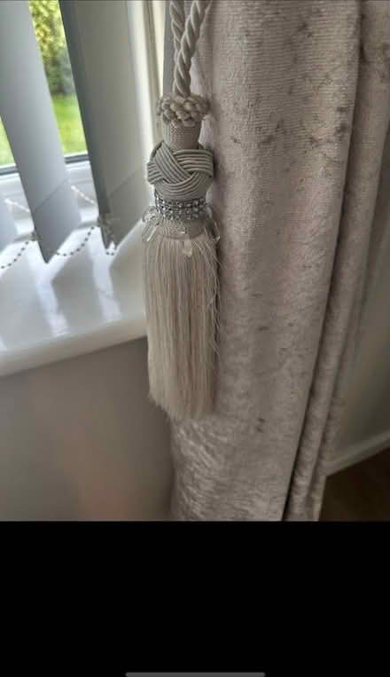 Photo of free 2 pairs of oyster curtains (Gateshead NE10) #1
