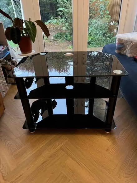 Photo of free Black glass TV table (Henleaze BS9) #4