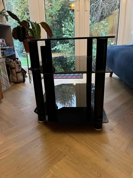 Photo of free Black glass TV table (Henleaze BS9) #1