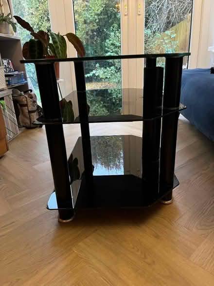 Photo of free Black glass TV table (Henleaze BS9) #2