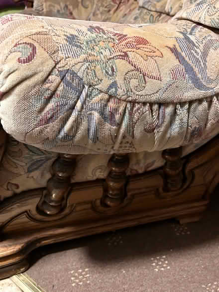 Photo of free Two seater settee sofa oak (Cam (GL11)) #2