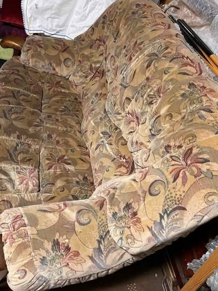 Photo of free Two seater settee sofa oak (Cam (GL11)) #1