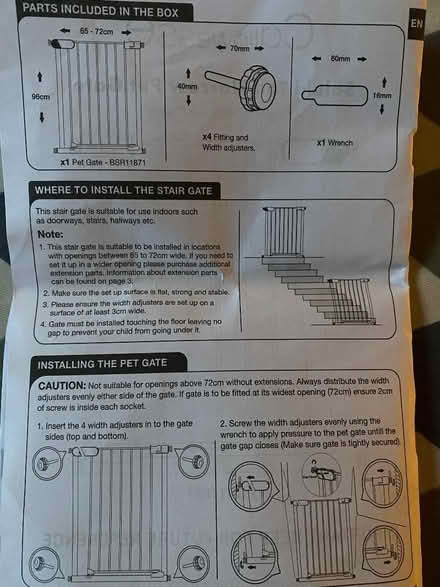Photo of free stair gate (St Just TR19) #1