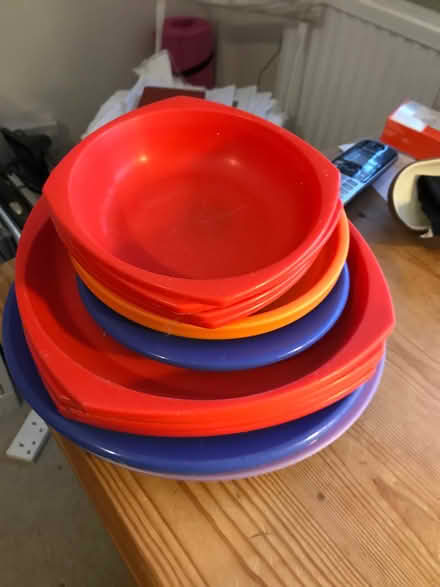Photo of free Plastic plates and dishes (Westerton) #1