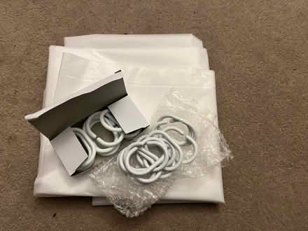 Photo of free Single Shower curtain and rings (Chipping Barnet EN5) #1
