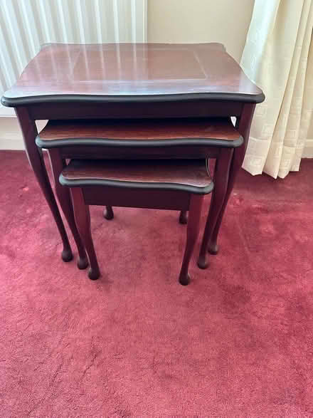 Photo of free Nest of dark wood tables (Trowell NG9) #1