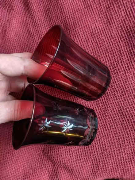 Photo of free Red cut glass t light holders (Rowde SN10) #1
