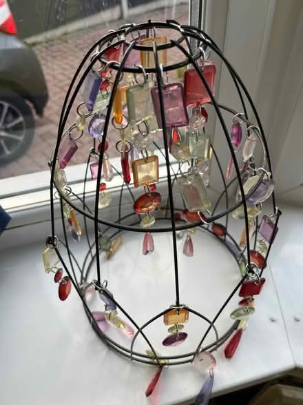 Photo of free Wire ceiling lampshade with beads (Erdington) #1