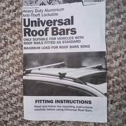 Photo of free Roof bars (Meadowcroft SN2) #2