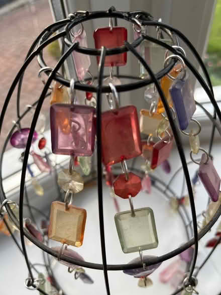 Photo of free Wire ceiling lampshade with beads (Erdington) #2