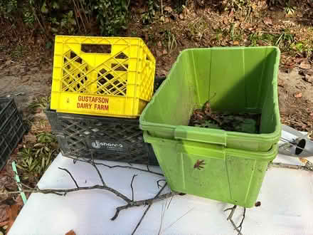 Photo of free Wooden pellet and plastic crates (412 Ingleside Ave. Tallahasse.) #2