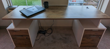 Photo of free White/Walnut Desk (Highpoint on Columbus Commons) #1