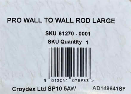 Photo of free Croydex Shower Curtain Rod 2mx1m L-Shape Stainless Trimmable (Elmers End BR3) #2