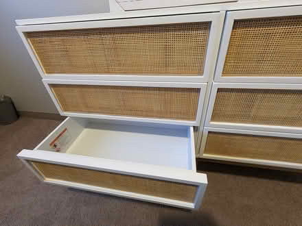 Photo of free White Rattan Dresser (Highpoint on Columbus Commons) #1