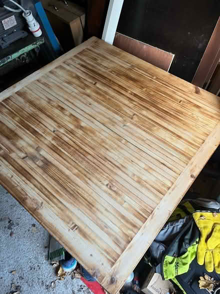 Photo of free Rustic dining/kitchen table (Cuddington CW8) #2