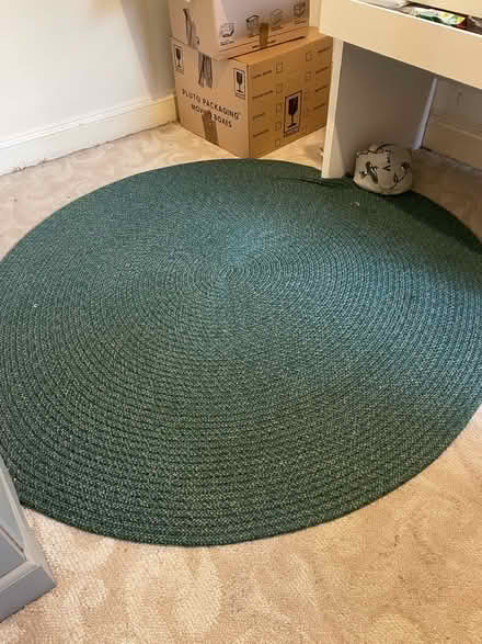 Photo of free Lovely green rug (Tunbridge Wells) #1
