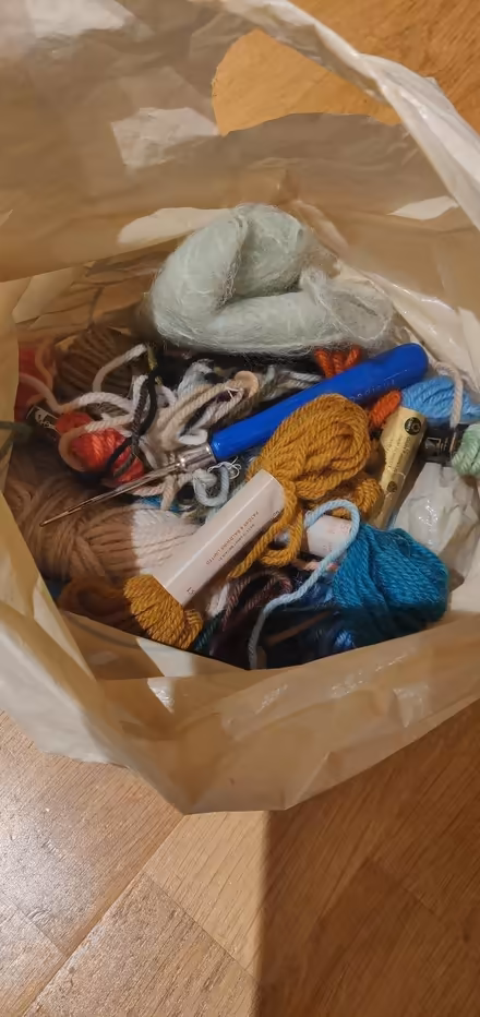 Photo of free Assorted wool & rug hook (Eastbourne BN22) #1