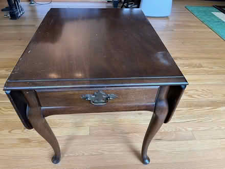 Photo of free Wooden end table (Swarthmore) #1