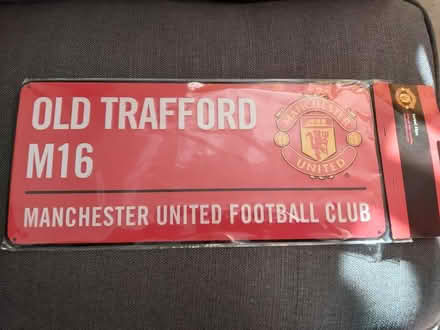 Photo of free Man Utd Street sign (Bedford) #1