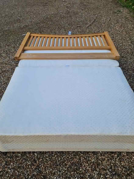 Photo of free Double bed divan and bed head 4' 6" (Bray Studios SL4) #1