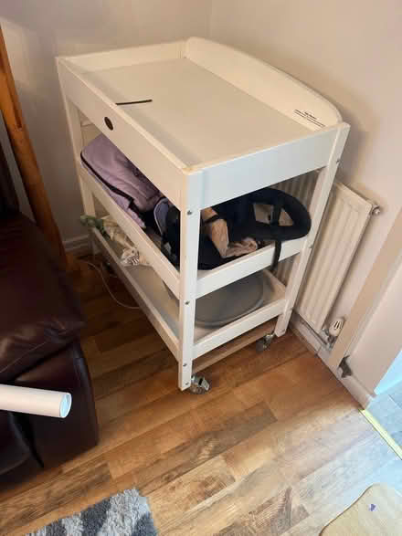 Photo of free Wooden trolley on wheels (BS9) #1