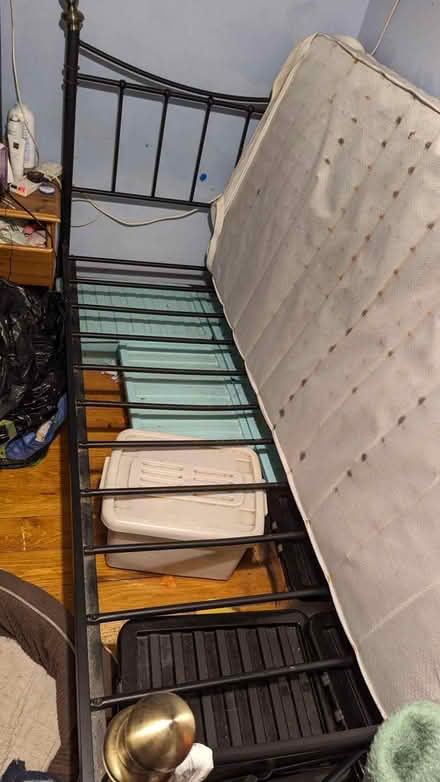 Photo of free Single bed metal bed frame (AB14) #1