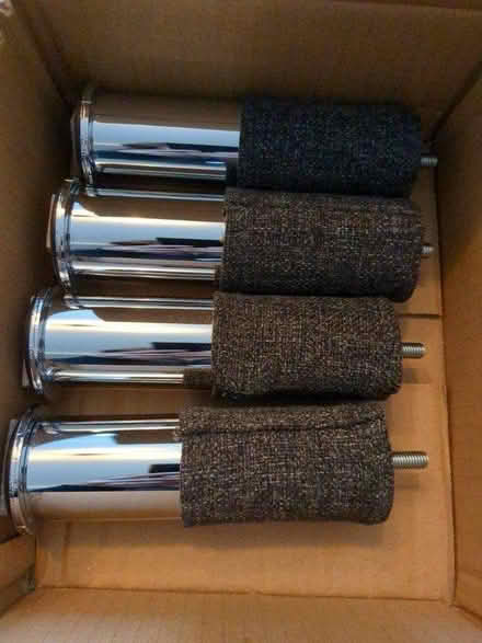 Photo of free 4 silver sofa legs (IKEA) (N1, City rd basin) #1