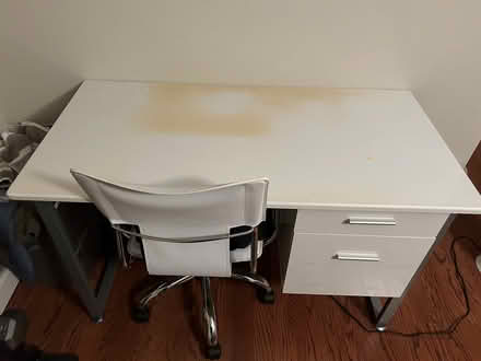 Photo of free Desk & rolling office chair (Wilmette near town center) #1