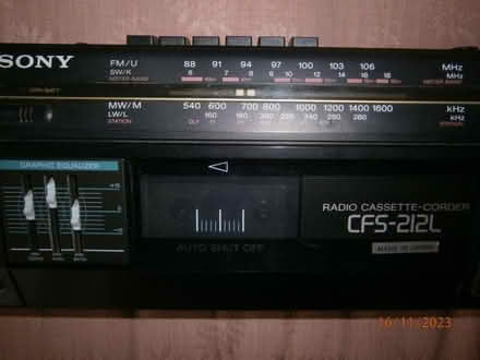 Photo of free Sony stereo radio cassette player (Denham UB9) #2