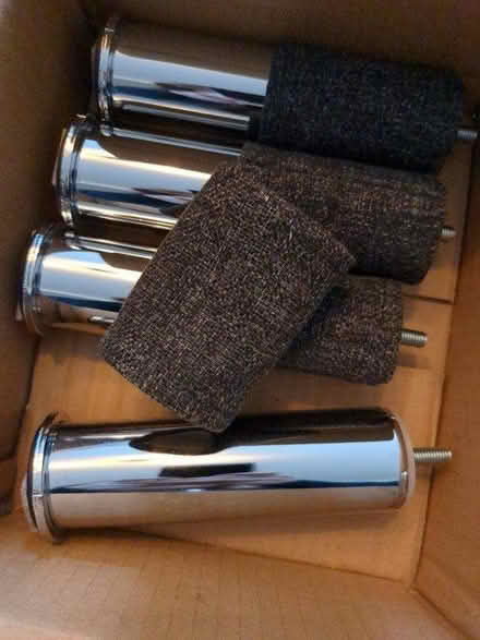 Photo of free 4 silver sofa legs (IKEA) (N1, City rd basin) #2