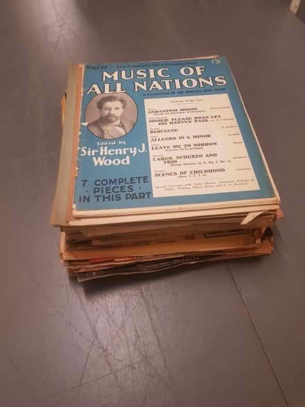 Photo of free Old piano sheet music (Aggborough DY10) #2