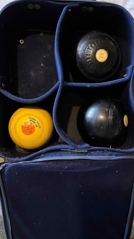 Photo of free Old bowls and jack in bag (Sharples Bolton BL1) #3
