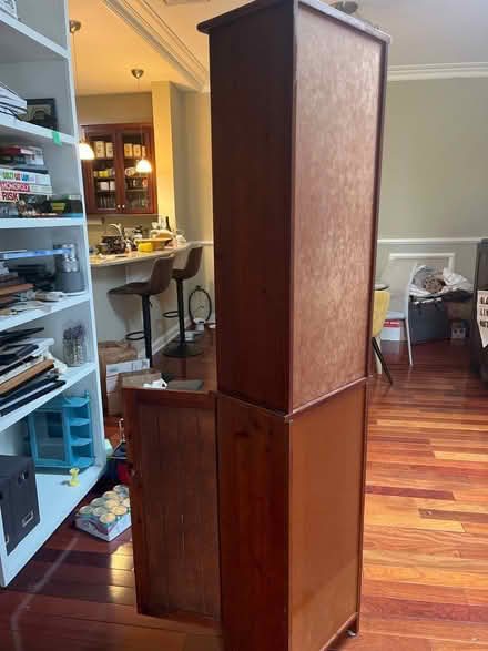 Photo of free Narrow book shelf w door (Cambridgeport) #4
